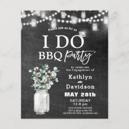 バジェットIド婚約ユーカリBBQ招待状