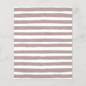 バジェットItsガールピンクボホベイビーシャワー招待状 チラシ (裏面)