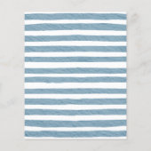 バジェットItsボーイブルーボーホベイビーシャワー招待状 チラシ (裏面)