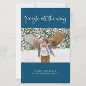 バジェットJingleオールウェイホリデーフォトフラットカード (正面)