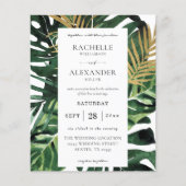 バジェットLGトロピカルパームリーフ金ゴールド結婚1B's (正面)