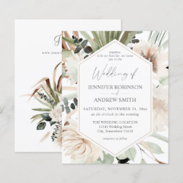 バジェットLG文字ボホユーカリプトゥスパームフローラ結婚ズ