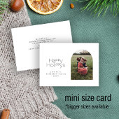 バジェットMINI SIZEシンプルフォト冬休み ノートカード