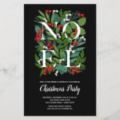 バジェットNOELグリーンエレガントリー招待状 (正面)