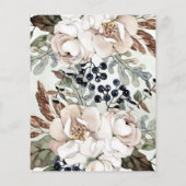 バジェットOhベビーボホベイビーシャワー招待状 (裏面)