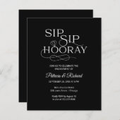 バジェットsipホレー婚約パーティ招待状 (正面/裏面)