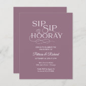 バジェットsipホレー婚約パーティ招待状 (正面/裏面)