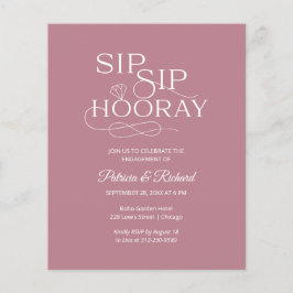 バジェットsipホレー婚約パーティ招待状
