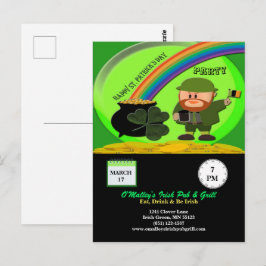 バジェットSt patricks dayレプレシャンポットの金ゴールド ポストカード