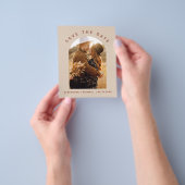 バジェットTerracotta Boho日付写真を保存 チラシ (手)