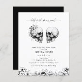 バジェットTILデスゴシックスカルブラックブライダルシャワー (正面/裏面)