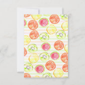 バジェットTWO-tti夏のフルーツ2nd誕生日 ノートカード (裏面)