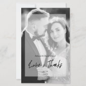 バジェッ結婚トのBW写真ミニマリス感謝していトVellum (正面)