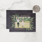 バジェ結婚ットのフ素朴ォト・グリーンリー ノートカード (正面/裏面インサイチュ)