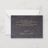 バジェ結婚ットのフ素朴ォト・グリーンリー ノートカード (裏面)