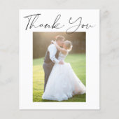 バジシンプルュ結婚モダンーの写真感謝していのあなた (正面)