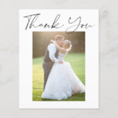 バジシンプルュ結婚モダンーの写真感謝していのあなた チラシ (正面)