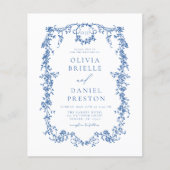 バジビクトリアンュフランスのー写真結婚ブルーエレガントズ (正面)