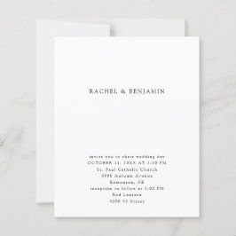 バジミニマルュシンプルーブラック&ホワ結婚イト