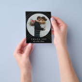 バジモダンュエレガント結婚写真の感謝していフライ チラシ (手)