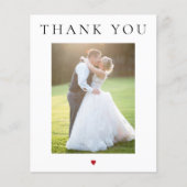 バジモダンュシンプルーの写真結婚は感謝していあなた (正面)