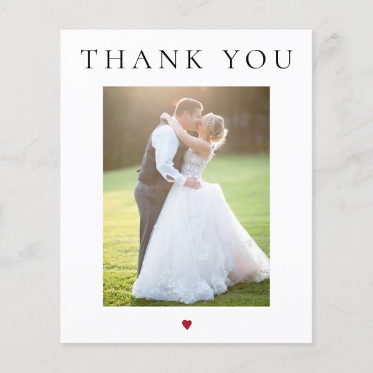 バジモダンュシンプルーの写真結婚は感謝していあなた (正面)