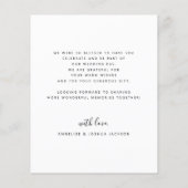 バジモダンュシンプルーの写真結婚は感謝していあなた (裏面)