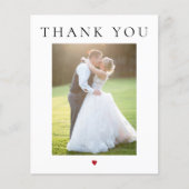 バジモダンュシンプルーの写真結婚は感謝していあなた チラシ (正面)