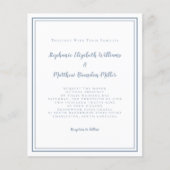 バジモダンュシンプルー結婚式招待状 (正面)