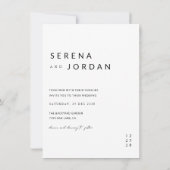 バジモダンュシンプルーBoho Photo結婚's 招待状 (裏面)