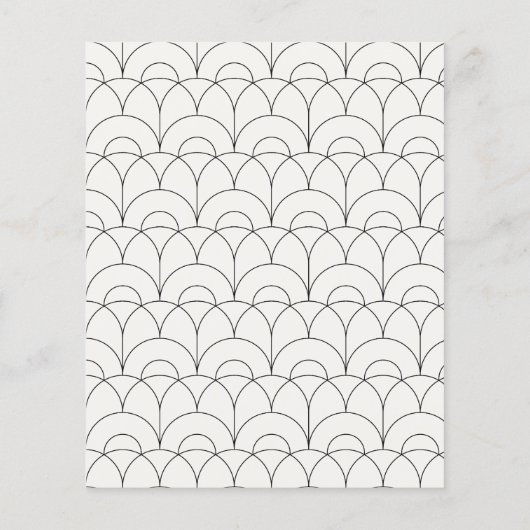 バジモダンュシンプル結婚ーのクリームブラックエレガント チラシ (裏面)