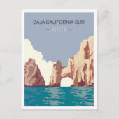 バジャカリフォルニアシュルメキシコヴィンテージトラベル ポストカード (正面)