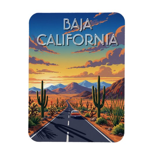バジャカリフォルニアメキシコトラベル マグネット (縦)