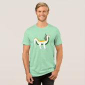 バジャダサウルス恐竜大人Tシャツ トライブレンドTシャツ (正面全面)