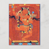 バジャラヴァラヒヴァジャラヨギニチベット仏教の神 ポストカード (正面)