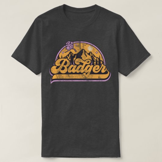 バジャーアラスカ Tシャツ (デザイン正面)