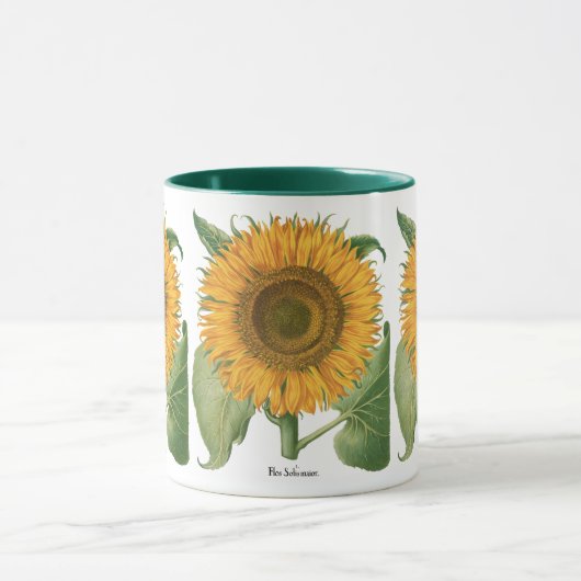 バジリウス・ベスラーによるヴィンテージのひまわり マグカップ (中央)