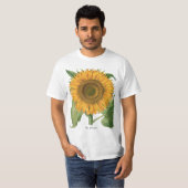 バジリウス・ベスラーによるヴィンテージのひまわり Tシャツ (正面フル)