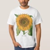 バジリウス・ベスラーによるヴィンテージのひまわり Tシャツ (正面)