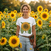 バジリウス・ベスラーによるヴィンテージのひまわり Tシャツ