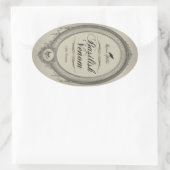 バジリスクVenomハロウィーンJARステッカーラベル 楕円形シール (バッグ)