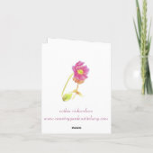 バジルハーブガーデンペストオリーブ油ノートカード カード (裏面)