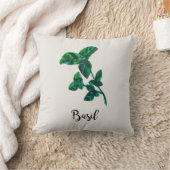 バジルハーブガーデン装飾用クッション クッション (ブランケット)