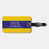 バジル国パーソナライズされたモダン旗の荷物 ラゲッジタグ (裏面横)