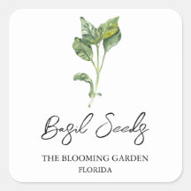 バジル種子ラベル