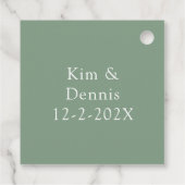 バジル、ピーチ、ホワイトフローラ結婚ズ フェイバータグ (裏面)