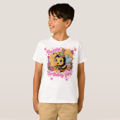 バジン誕生日ガールビーテーマかわいいビー恋人 Tシャツ (正面フル)