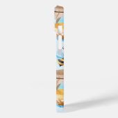 バジーとハチミツの巣模様パーソナライズされた Case-Mate iPhoneケース (裏面 / 左)