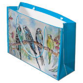 バジーズウォーターカラーガムツリーバード抱き枕 ラージペーパーバッグ (裏面アングル)