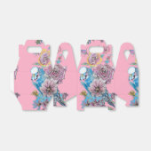 バジー ウェディング ケーキ フェイバー ボックス ピンクのバラ (折り畳みなし)